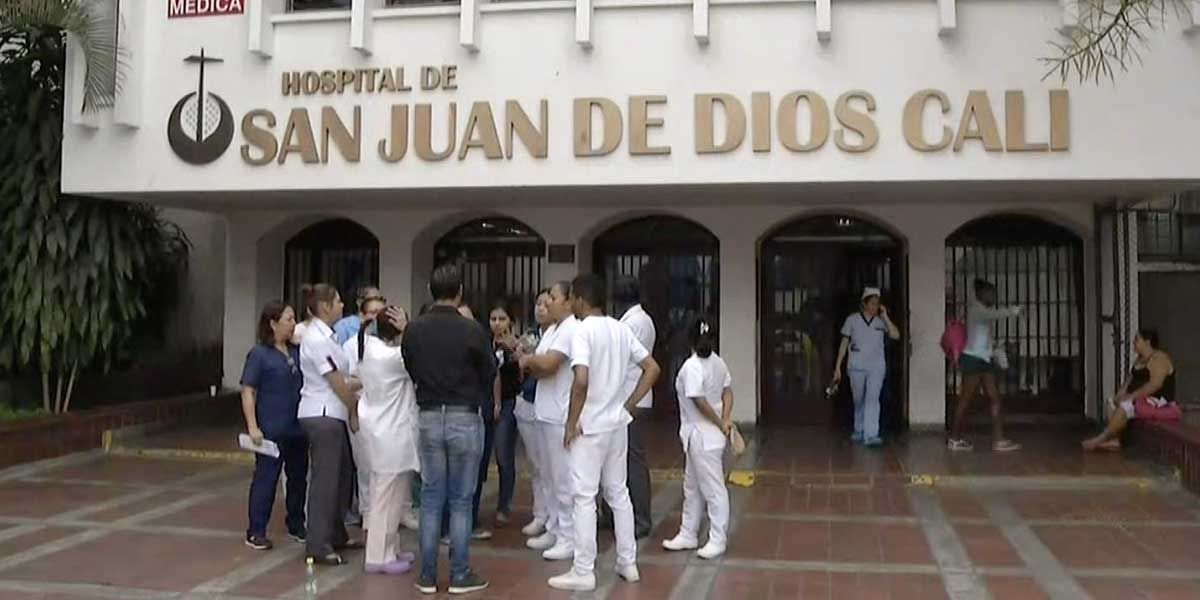 Denuncian falta de pago a trabajadores del hospital San Juan de Dios de Cali