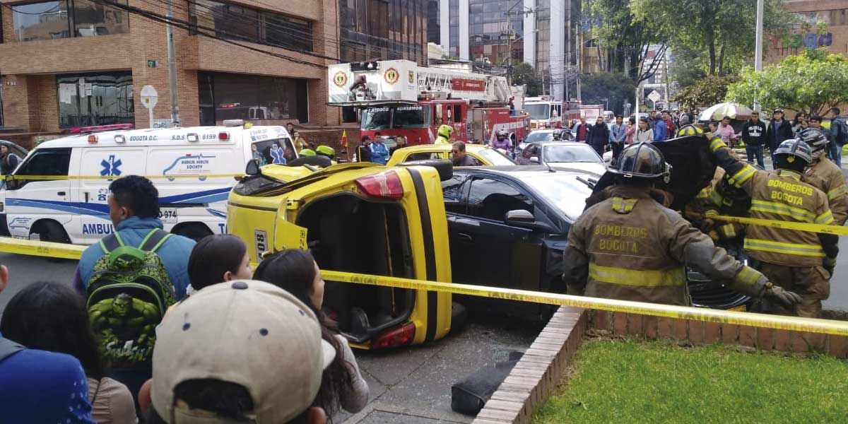 Dos accidentes de tránsito colapsan movilidad en Bogotá