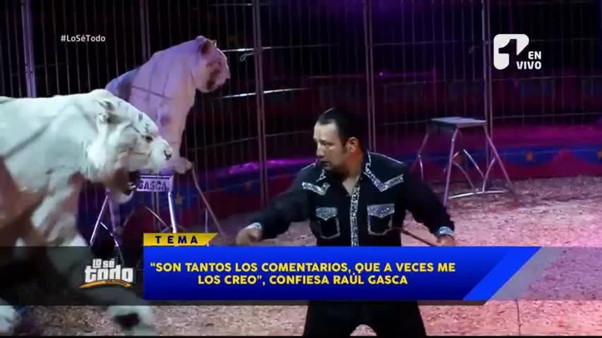 Raúl Gasca revela qué pasó con los animales del circo y se defiende de las críticas