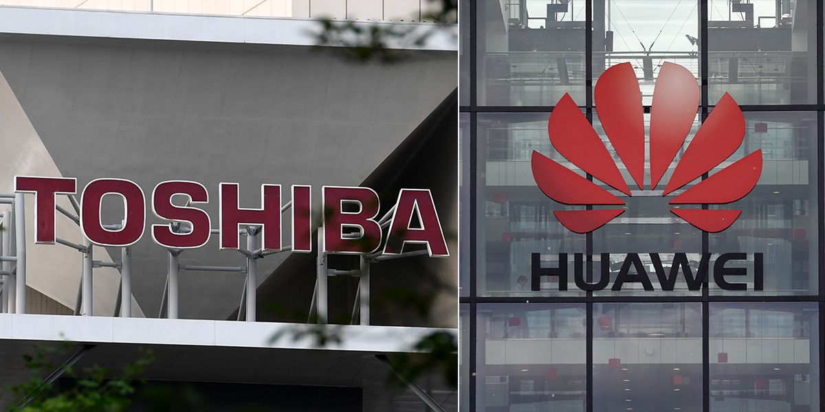 Toshiba suspende sus envíos de componentes a Huawei