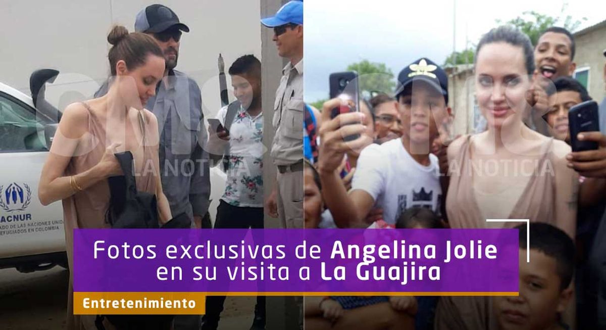 Angelina Jolie visita a refugiados en La Guajira tras crisis en Venezuela