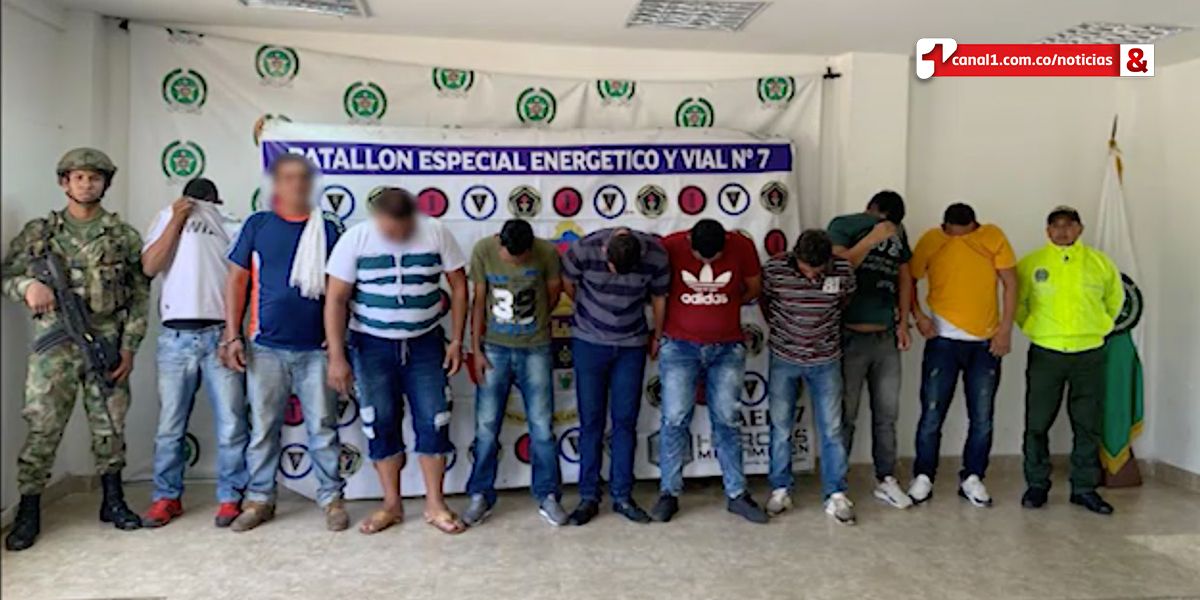 Capturados tres presuntos cabecillas, más seis miembros del Clan del Golfo en Santander