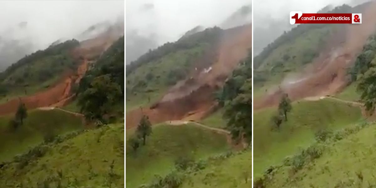 Alerta por derrumbe en Gutiérrez, Cundinamarca, que afectaría a Guayabetal