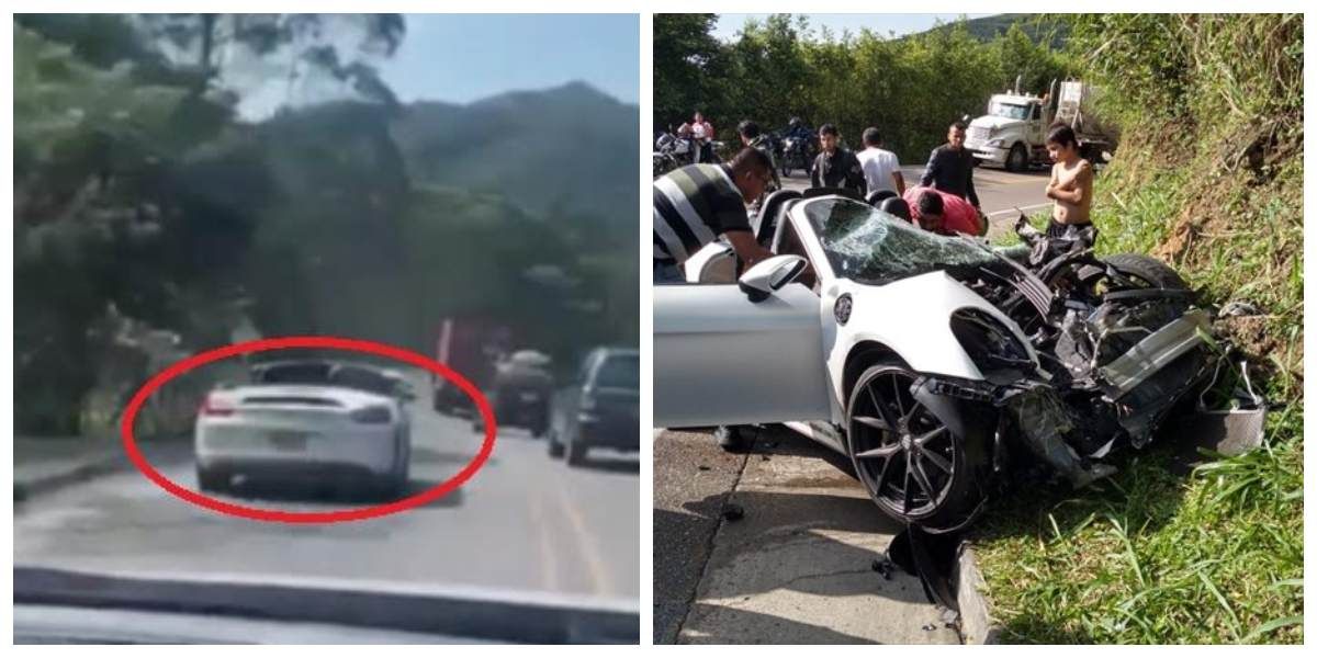 Publican video de momentos previos al fatal accidente del joven empresario en su Porsche