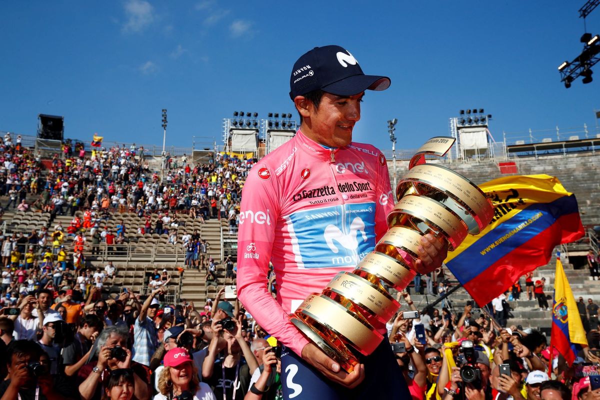 Ecuatoriano Richard Carapaz, campeón del Giro de Italia, dejaría el Movistar en 2020