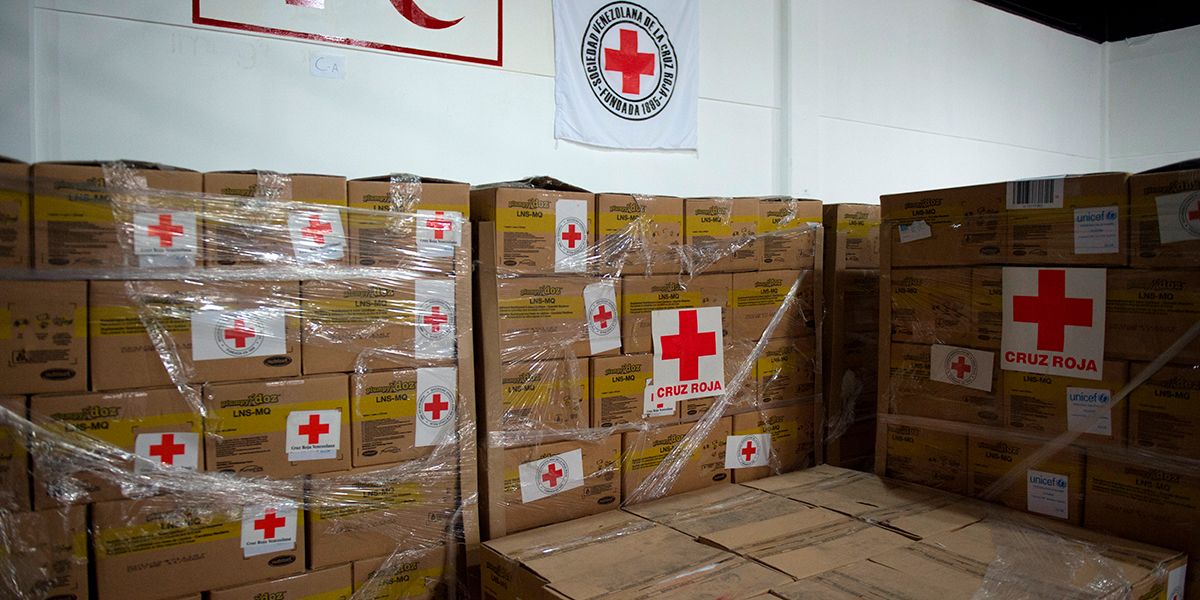 Cruz Roja recibe segundo cargamento de ayuda humanitaria en Venezuela