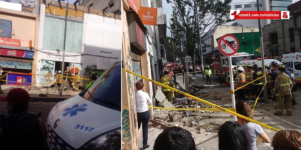 Dos muertos y cuatro heridos deja colapso de estructura en Chapinero