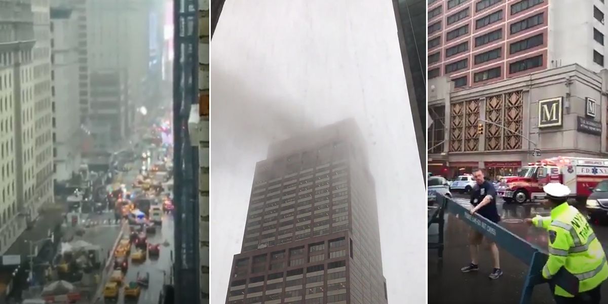 Un muerto en choque de helicóptero contra un rascacielos en Manhattan, Nueva York