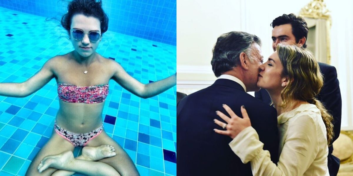 El tierno “desnudo” de la hija del expresidente Juan Manuel Santos