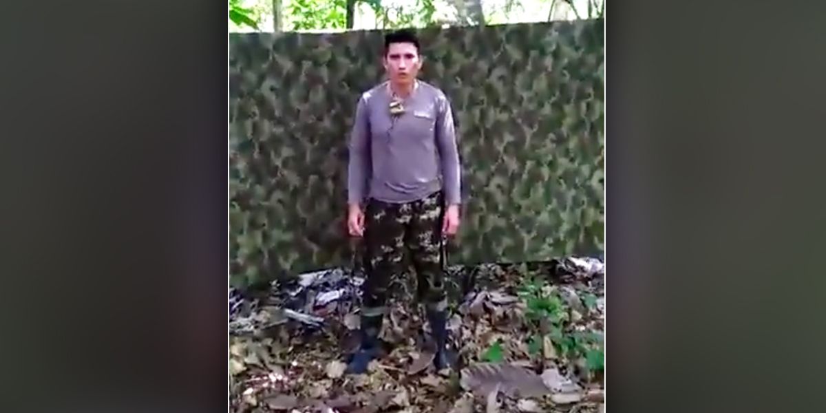 Revelan prueba de vida de militar secuestrado en Arauca por disidencia de las Farc
