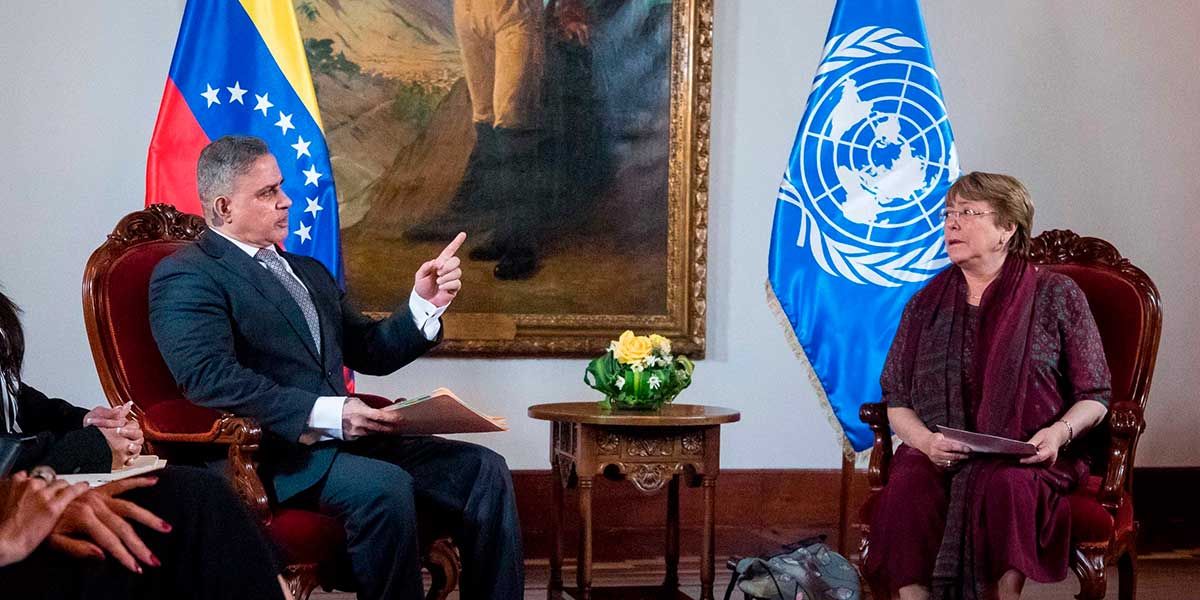 Gobierno de Maduro justifica crisis ante Bachelet por sanciones de EE. UU.