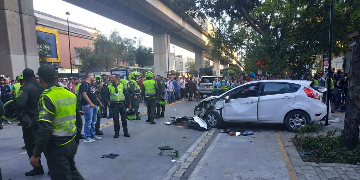 Intentan linchar a conductor en estado de embriaguez tras accidente en Medellín
