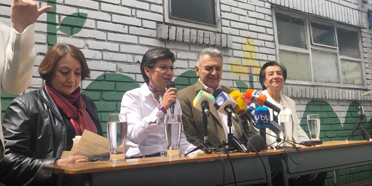 Lucho Garzón se adhiere a campaña de Claudia López para la Alcaldía de Bogotá