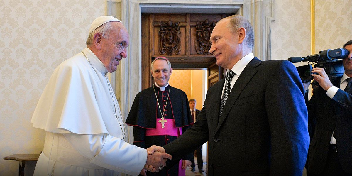 Vladímir Putin se reúne con el papa Francisco en el Vaticano