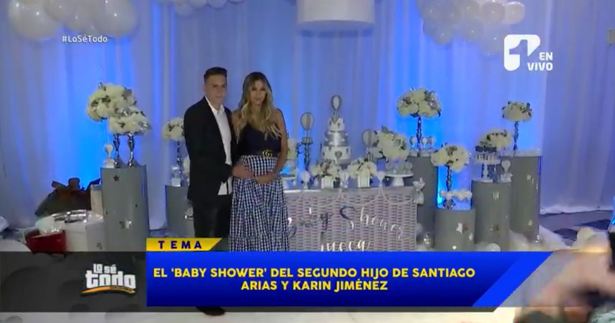 El lujosos ‘baby shower’ del segundo hijo de Santiago Arias y Karin Jiménez