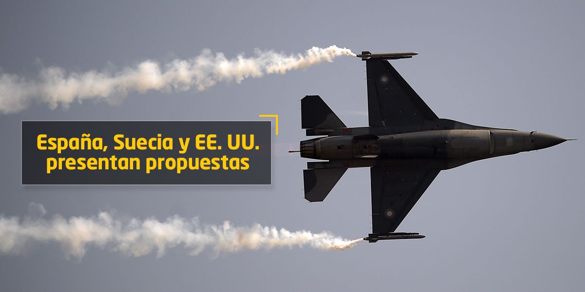 ¿Cuáles aviones de combate busca Colombia para su flota?