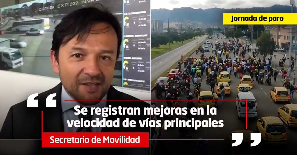 El reporte de movilidad en las vías de Bogotá en medio de protestas de taxistas