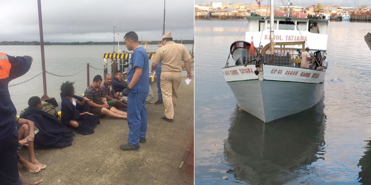 Rescatan a 17 personas que naufragaron en el Pacífico: un muerto y tres desaparecidos