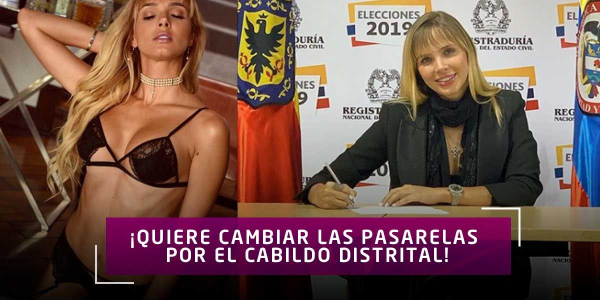 Elizabeth Loaiza, la modelo que quiere ser concejal de Bogotá