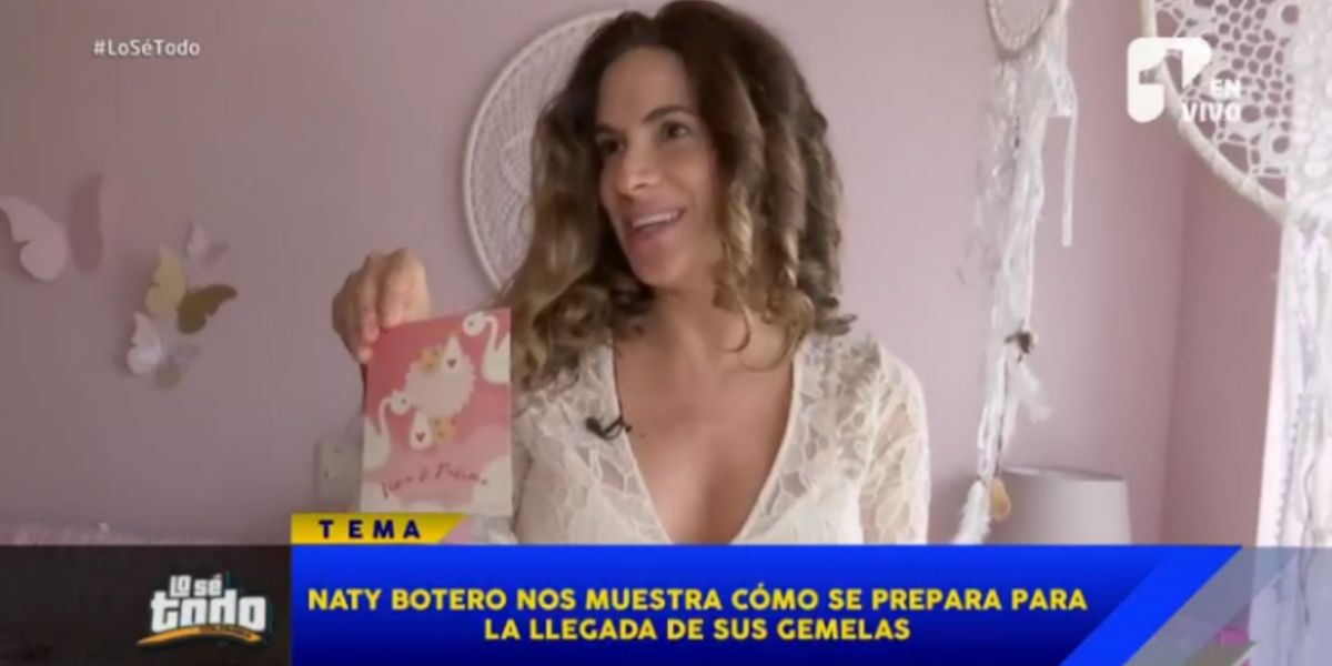 Así se prepara la cantante Naty Botero para la llegada de sus gemelas Luna y Paloma