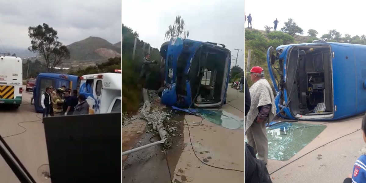 Al menos 17 heridos deja accidente de bus del SITP en Ciudad Bolívar