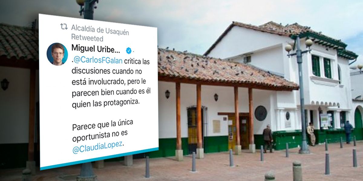 Alcaldía de Usaquén explica por qué retuiteó la pulla de Miguel Uribe