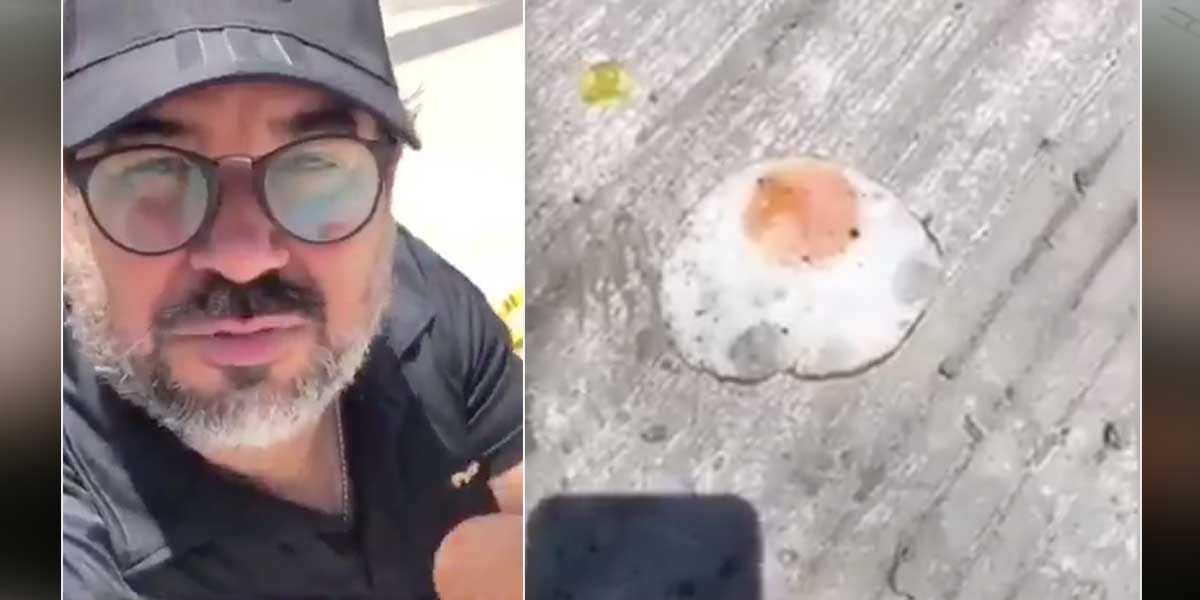 Hasta un huevo se frita en el asfalto por la ola de calor en Barranquilla