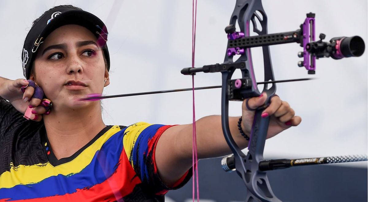 Sara López consiguió medalla de oro en tiro con arco compuesto
