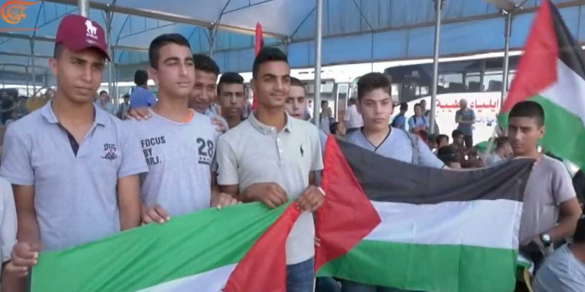 Estudiantes marcharon en Palestina para detener el conflicto en la Franja de Gaza