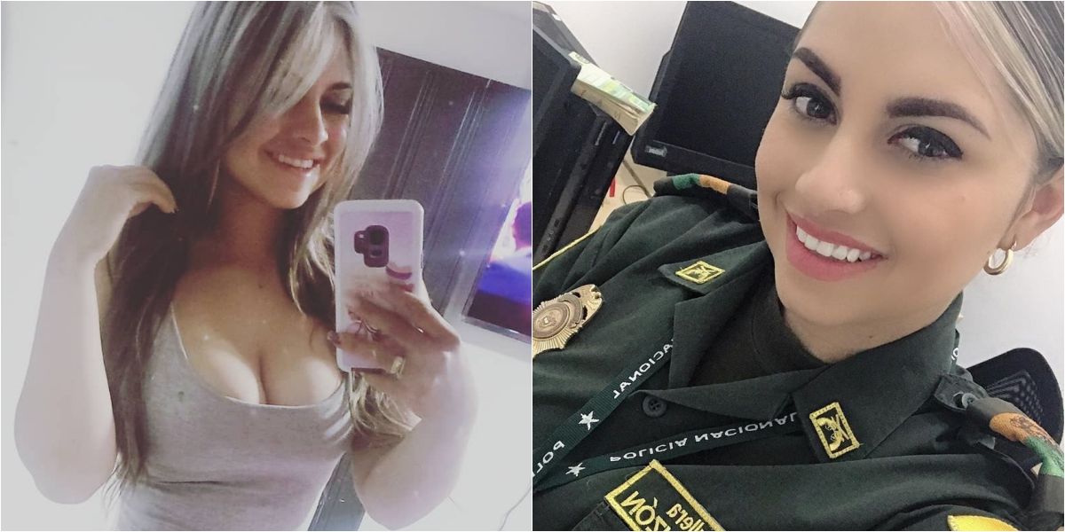 (Fotos) Ella es considerada la policía “más linda de Colombia”