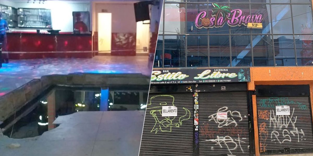 Así se desplomó el piso de una discoteca en pleno concierto de rap en Bogotá