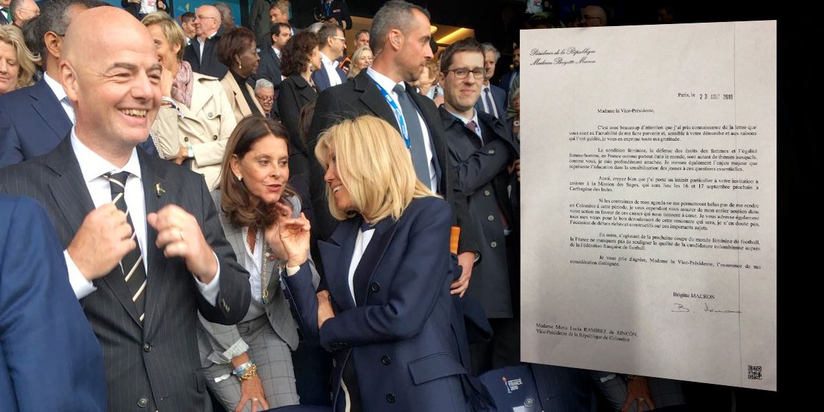 El espaldarazo de B. Macron a Marta L. Ramírez para que Colombia sea sede del Mundial Femenino