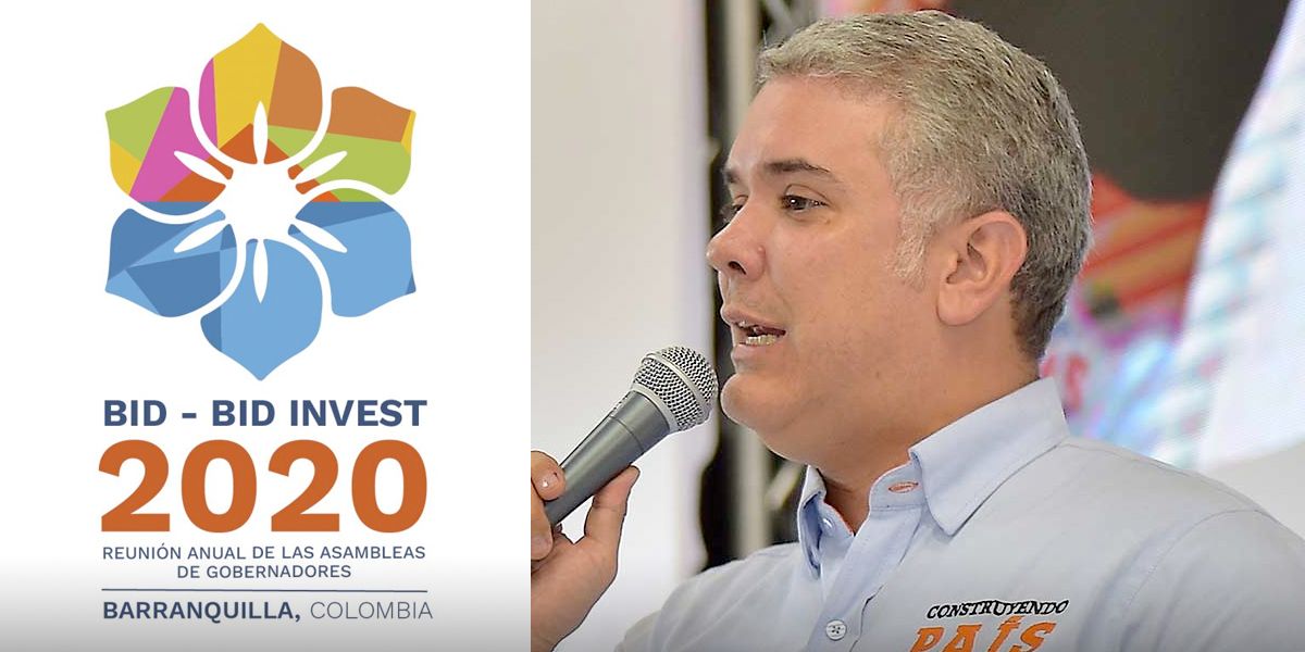 Duque encabeza el lanzamiento de la Asamblea del BID 2020 en Barranquilla