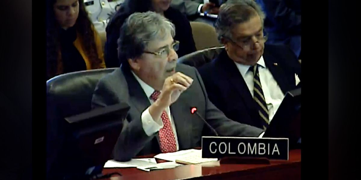 Ante la OEA, Colombia denunció supuestos vínculos de grupos armados con el régimen de Maduro