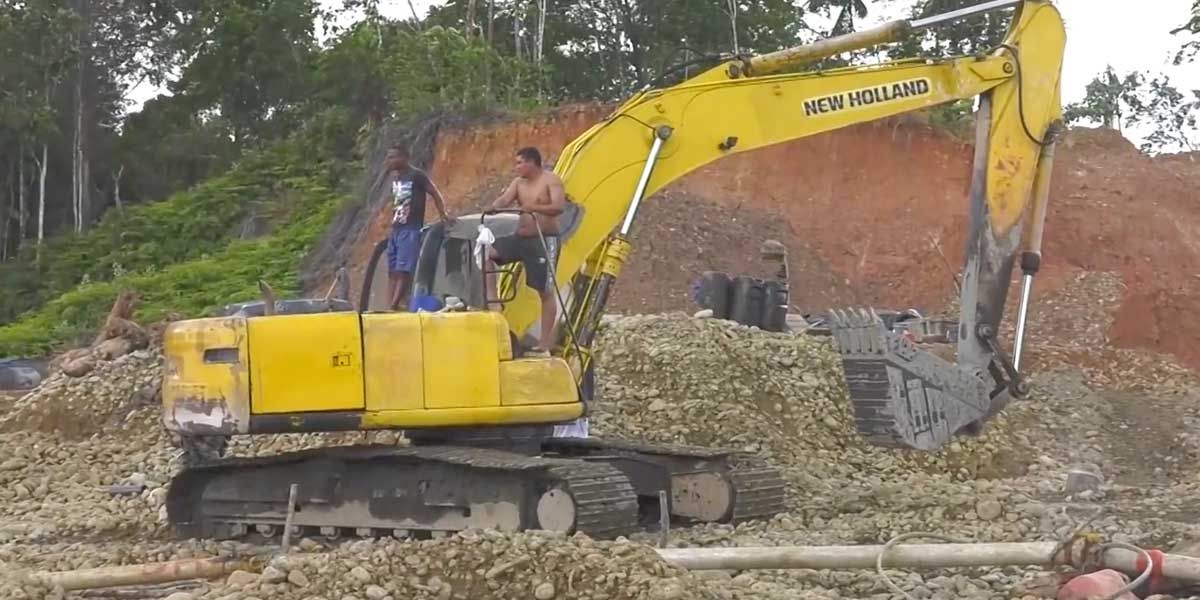 Destruyen maquinaria para la minería ilegal en Nariño