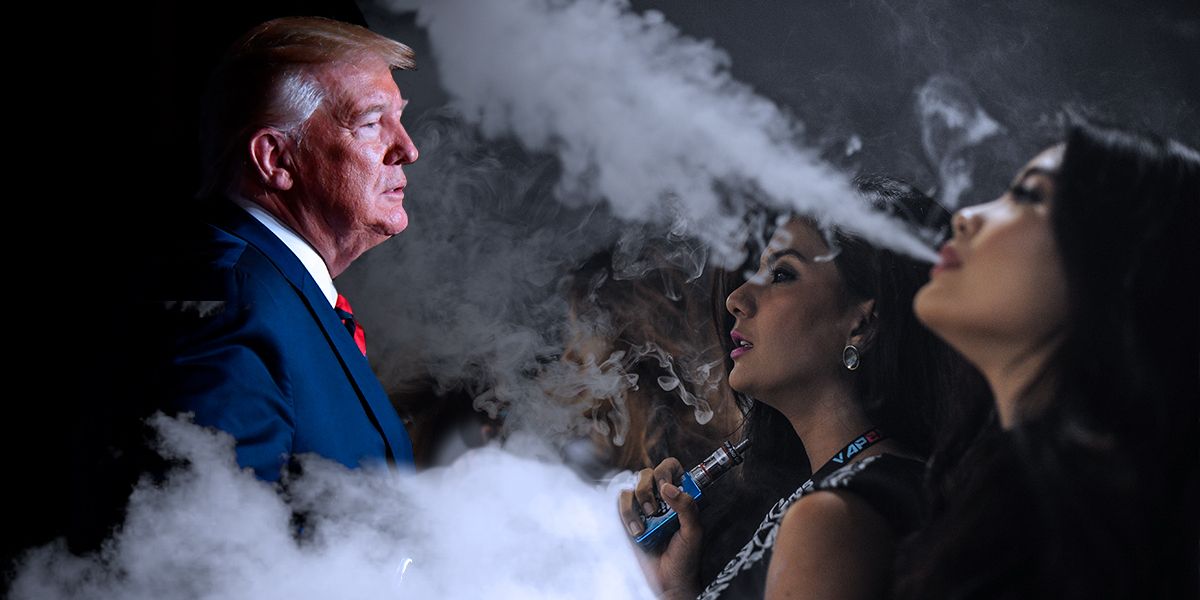 Presidente Trump planea prohibir venta de cigarrillos electrónicos con sabores en EE. UU.