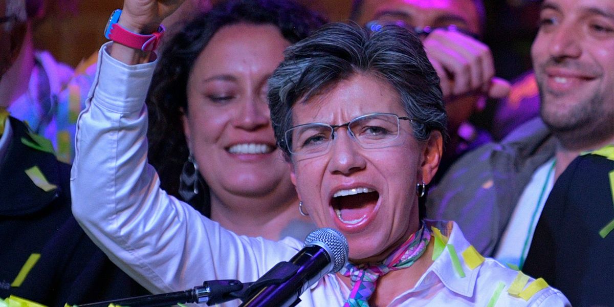 Así fue el emocionante primer discurso de Claudia López, la nueva alcaldesa electa de Bogotá
