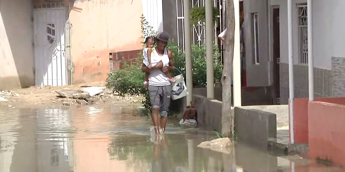 Al menos 300 casas resultaron afectadas por las fuertes lluvias en Barranquilla