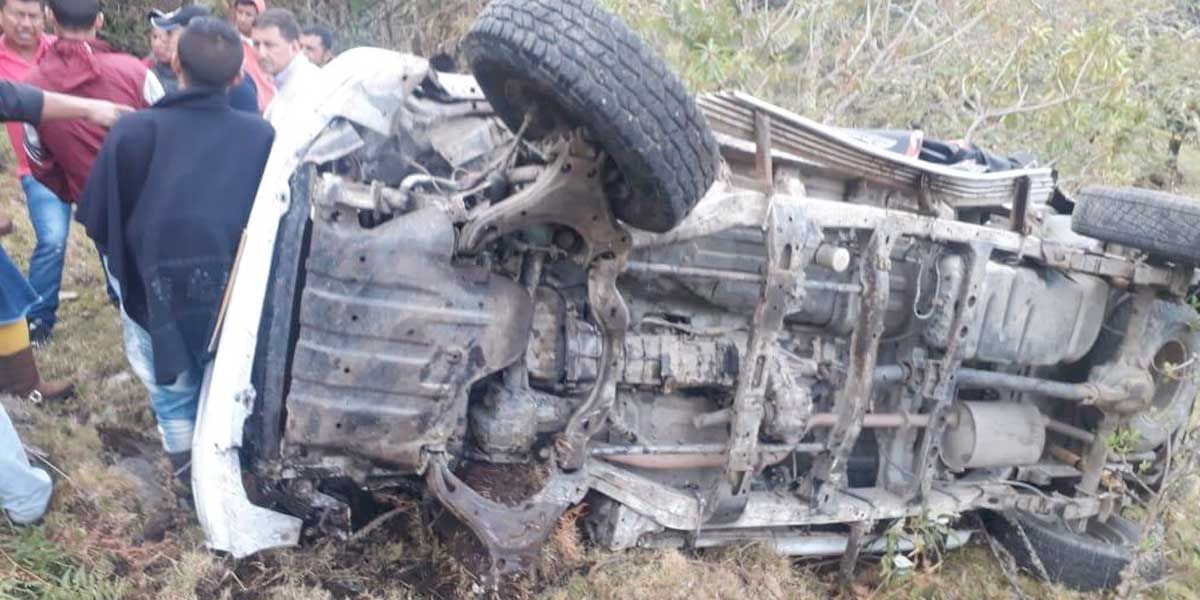 Dos muertos y cuatro heridos deja accidente de tránsito en San Sebastián, Cauca