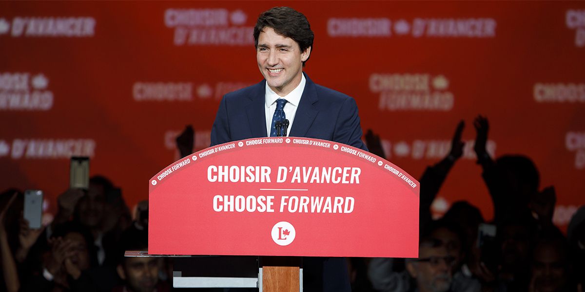 Trudeau gana las elecciones en Canadá y se prepara para un segundo mandato con minoría