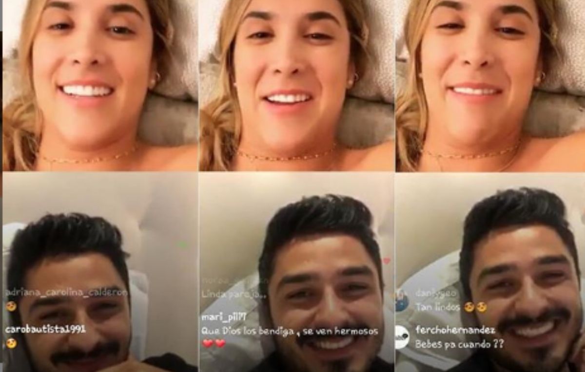 Daniela Ospina “regaña” a su novio en pleno en vivo