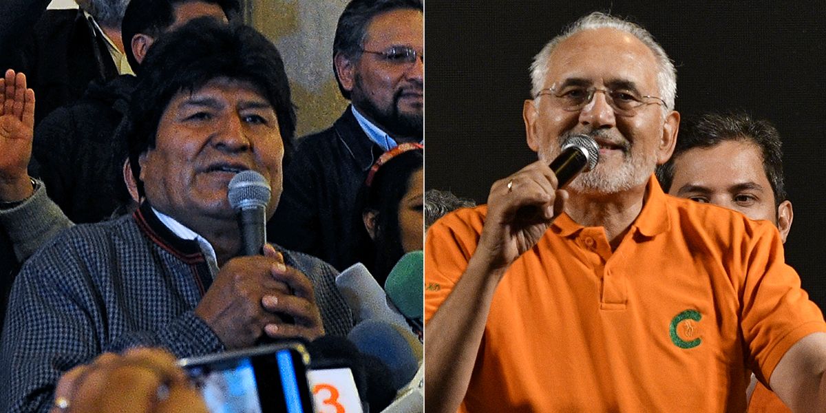 Evo Morales iría a una segunda vuelta frente a Mesa en Bolivia