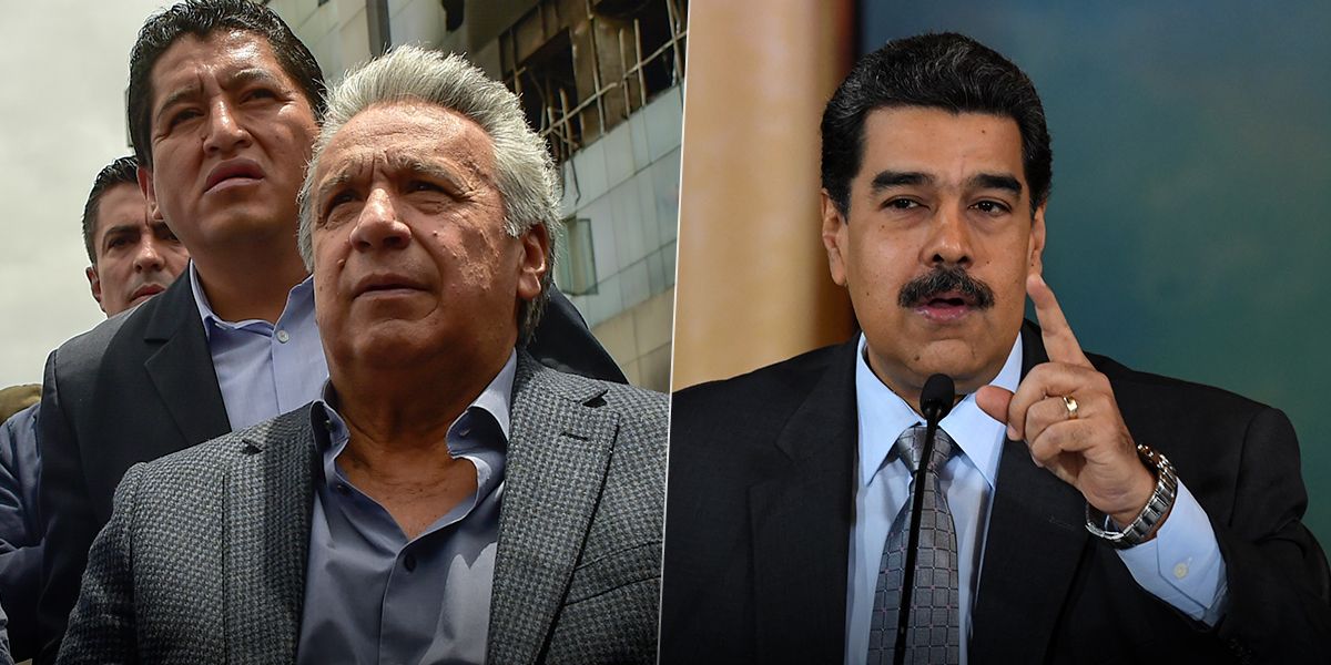 Presidente Maduro llama “estúpido” a Lenín Moreno y se desliga de protestas en la región