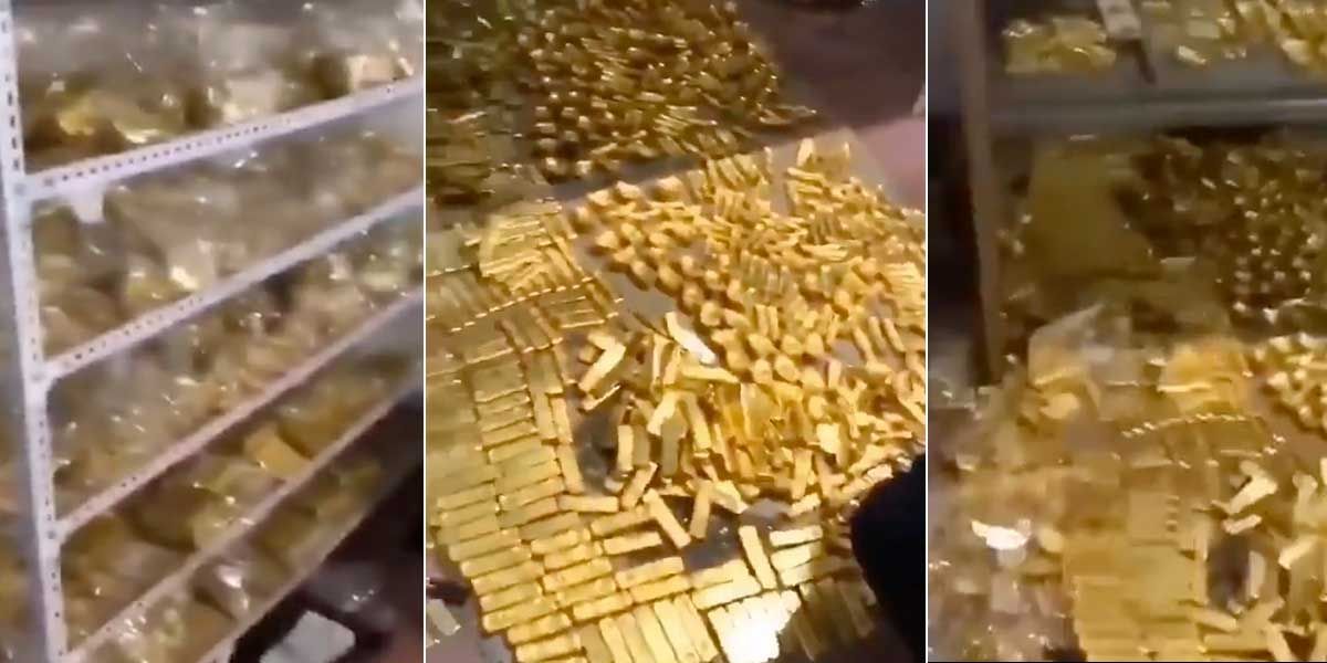 ¿El colmo de la corrupción? Policía china descubrió 13,5 toneladas de oro en el sótano de un exalcalde