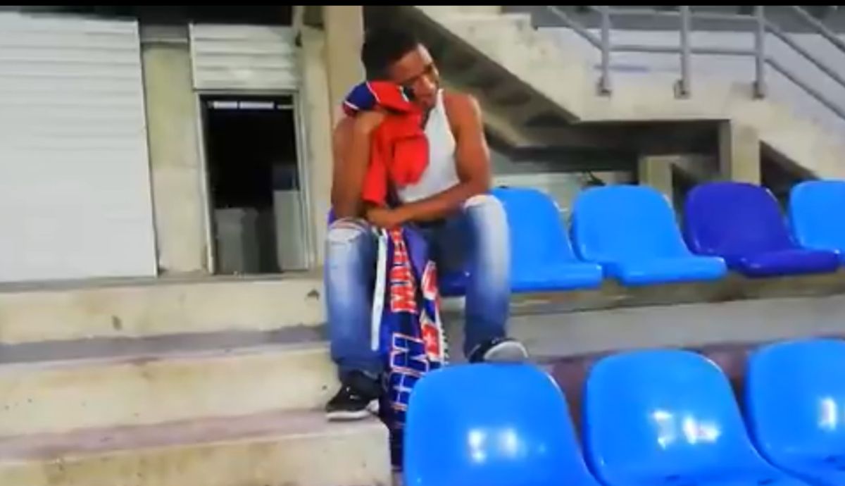 Conmovedor video de hincha del Unión llorando en la tribuna por el posible regreso a la B de su equipo