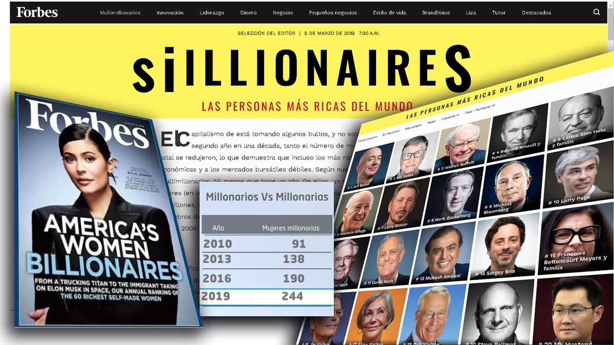 En la lista Forbes de los mil más millonarios del mundo todavía no hay ninguna colombiana