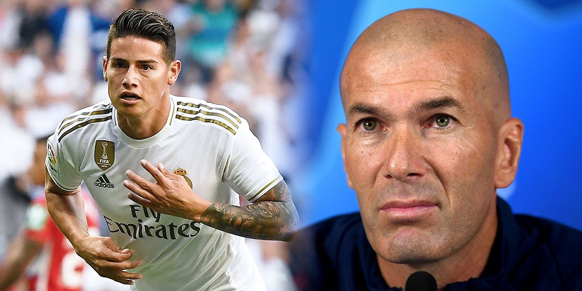La mala noticia que confirmó Zidane sobre James Rodríguez