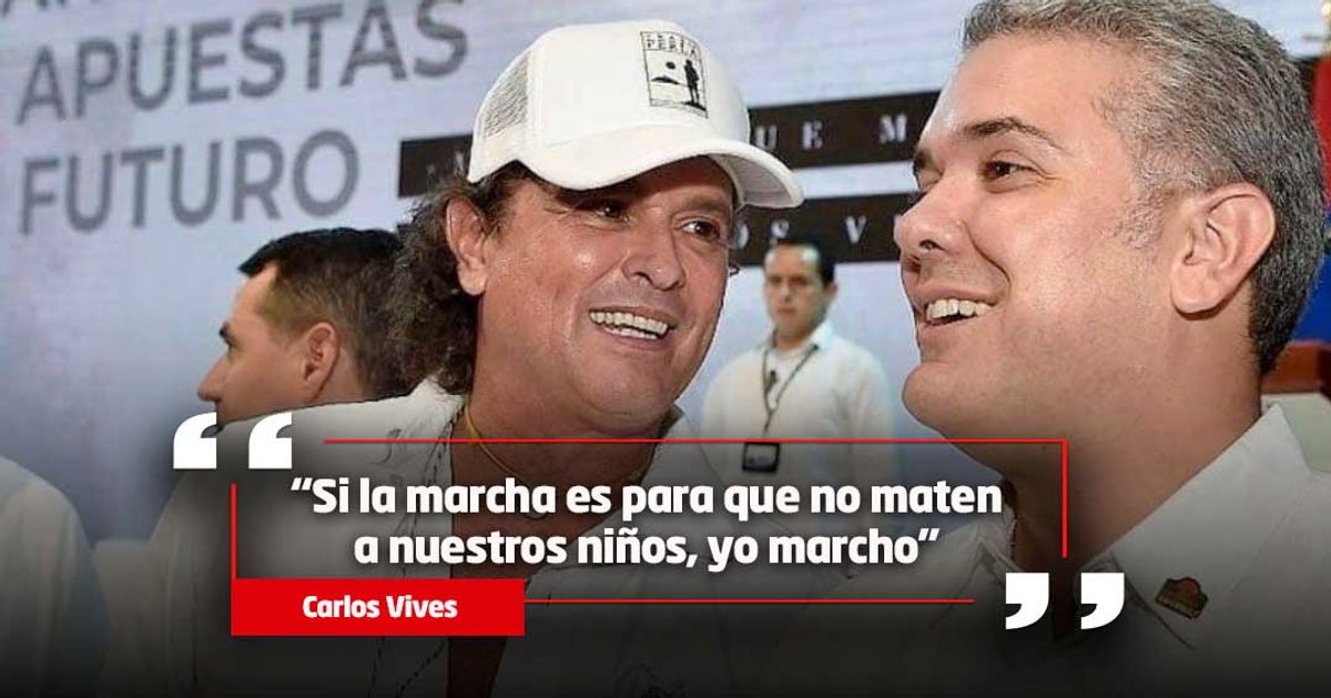 Carlos Vives anuncia que marchará el 21 de noviembre y se vuelve tendencia en redes