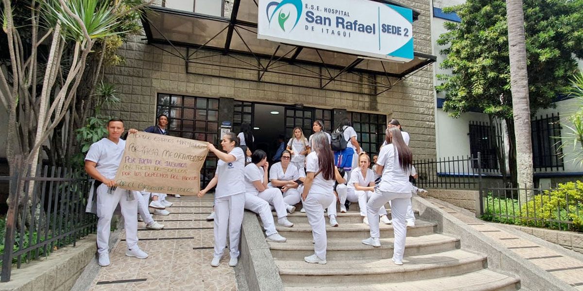 Médicos del Hospital en Itaguí, Antioquia, denuncian retrasos de hasta 4 meses en sus salarios