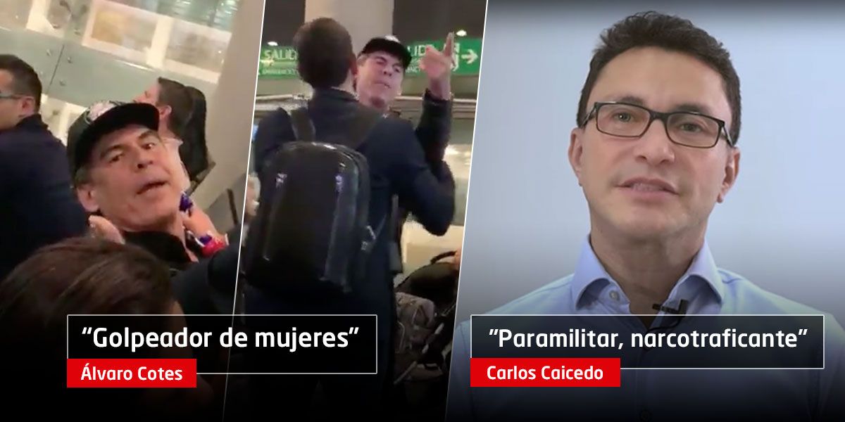 El bochornoso cruce de palabras entre Cotes y Caicedo en una sala del aeropuerto El Dorado